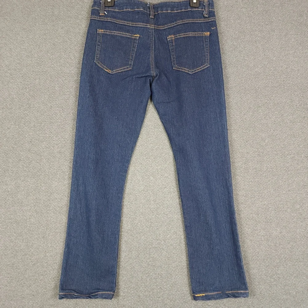 ZZVET Girls Jeans‎ Blue Denim Embroidered Flower Butterfly Accent Size 7 8